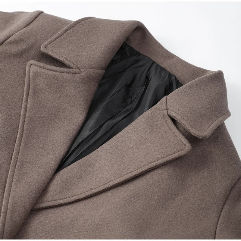 Tessa™ | Manteau en laine avec col cranté