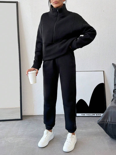 Ensemble de Sweat à Zip Confortable